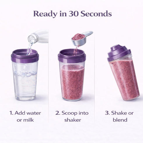 10 Berry Blast Smoothie Mix Freeze Dried Fruit Smoothie Powder for Smoothies & Shakes, Just Add Water or Milk, Servings