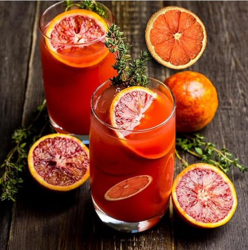 Utama 50+ Dehydrated Blood Orange Slices Dried Citrus Wheels for Cocktails, Garnishes, Crafts, and Decorations