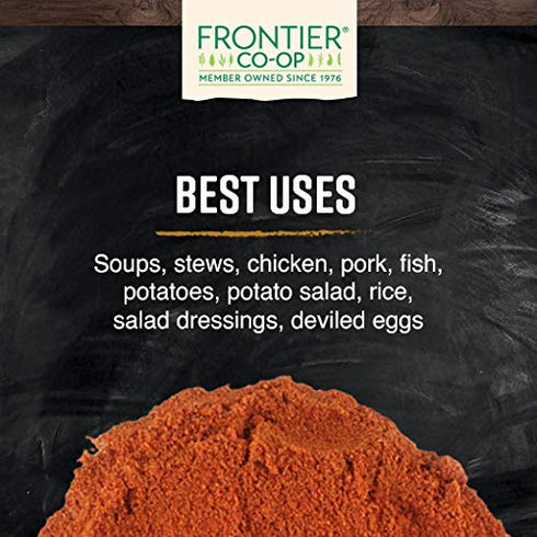 Frontier Co-op Organic Ground Paprika - 7.16 oz Stand Up Resealable Bag, Paprika Powder Seasoning