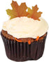 50 pcs Edible Fall Leaves Gold Leaf Cake Topper, Maple Leaves Cake Decorations for Party Cupcake