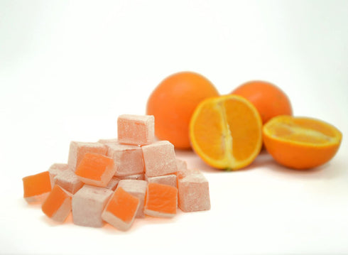 Mughe Gourmet Turkish Delight Candy Gift Box - 7oz/200g - Halal, Vegan Lokum Fruit Flavors for Special Occasions