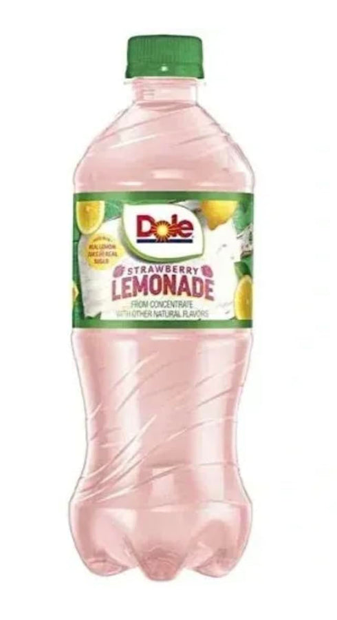 B4Y Dole Strawberry Lemonade, 20 Oz Soda Bottles (16)