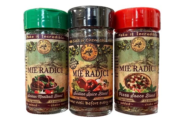 Mie Radici Variety Pack of Spices Blends - Fresh Dried Herbs - No Salt
