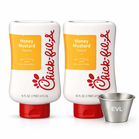 EVE LUXES Honey Mustard Sauce Sauce Bundle 2 Pack, 16 fl oz Squeeze Bottles
