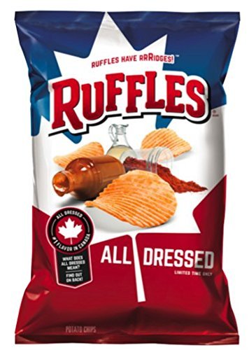 Ruffles All Dressed Potato Chips, 7.75 oz. (1 Bag) by Ruffles