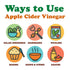 500 ml (Pack 1) Food To Live Organic Apple Cider Vinegar, Raw Italian Natural Vinegar with the Mother, Unfiltered