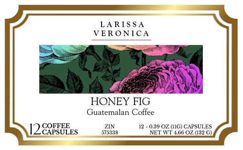 Larissa Veronica (12 575338) 3 Pack Honey Fig Guatemalan Coffee (Single Serve K-Cup Pods) (Gourmet, Naturally Flavored