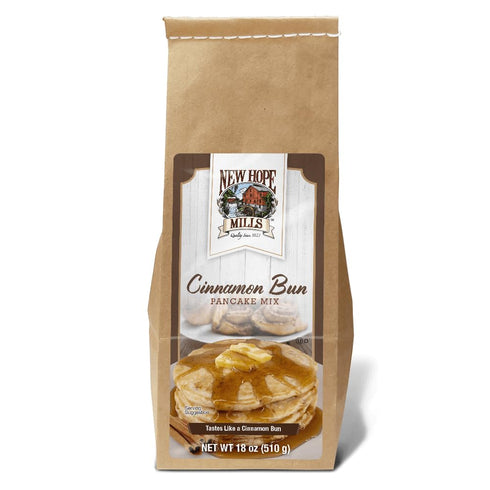 Cinnamon Bun Pancake Mix, By New Hope Mills, Quick Recipe, Sweet Cinnamon