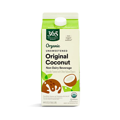 365 by Whole Foods Market, Organic Unsweetened Original Coconut milk Beverage, 64