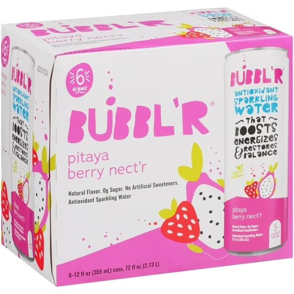 Generic BUBBLR_Blood Antioxidant Sparkling Water, 12 Fluid Ounces, 6 Count (12 fl oz,
