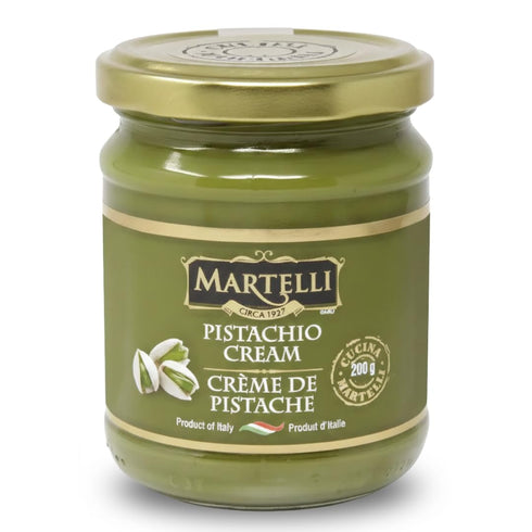 Martelli Authentic Italian Pistachio Cream (45%), 200g (7.05 Oz) - Perfect for Viral