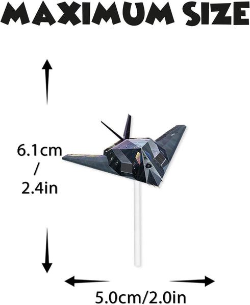LETLIMIT 18pcs Military Airplane Dessert Cupcake Topper Aviation Aircraft Theme Decor Supplies Baby Shower Children Boy