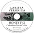 Larissa Veronica Honey Fig Colombian Decaf Coffee (Single Serve K-Cup Pods) (Gourmet, Naturally Flavored,