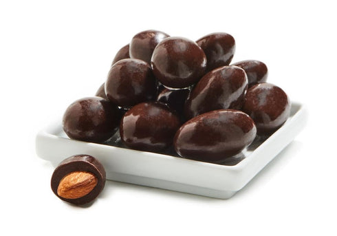 8 oz) Chocolate Covered Almonds Gift Bag Kosher, DairyFree Fathers Day Candy Treat for Dad, Husband & Teacher