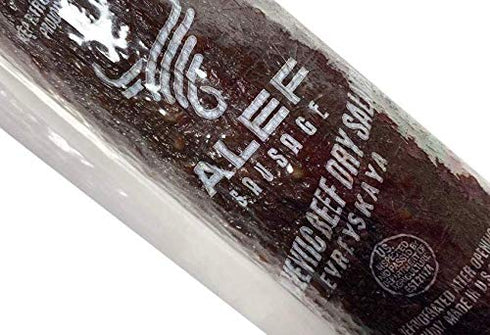 1.5 Lb Alef Beef Salami Evreyskaya (Jewish) - Cured Charcuterie Meat, Perfect Hard Salami For Deli & Charcuterie Boards