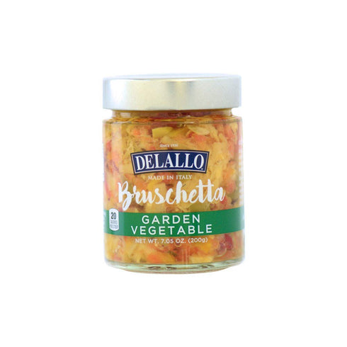 DeLallo Imported Italian Garden Vegetable Bruschetta 7.05 oz.(pack of 3)