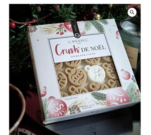 Metr Canasuc "Crush de Noel" (Christmas Crush) Christmas Sugars, Assorted Ornament Molded Natural Sugar Pieces, Made