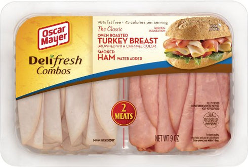 Oscar Mayer LUNCH MEAT COLD CUTS COMBO DELI FRESH OVEN ROASTED TURKEY BREAST AND