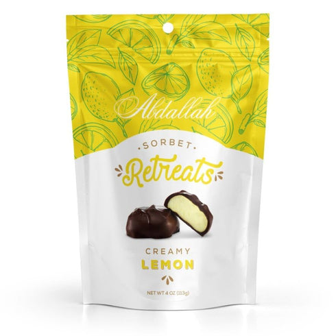 Village Of Treasures & Specialties Abdallah Chocolates Sorbet Creamy Lemon Retreats (2 Pack 4 oz. each)