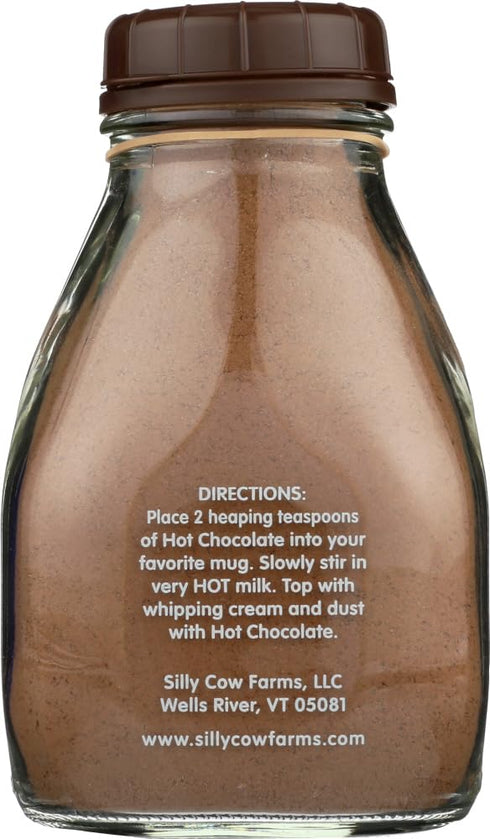 Packaging 16.9 Oz Pack 2 Sillycow Farms Hot Chocolate Mix Truffle Flavor | Vegan, Nut Free Certified Quality Cocoa