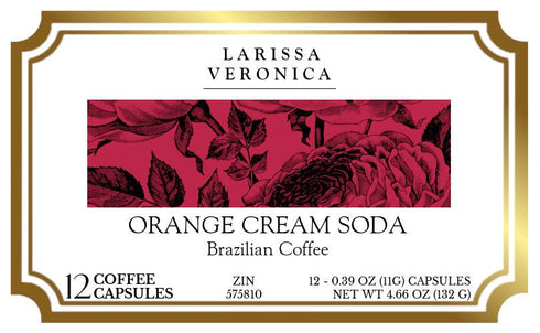 Larissa Veronica (12 575810) 3 Pack Orange Cream Soda Brazilian Coffee (Single Serve K-Cup Pods) (Gourmet, Naturally