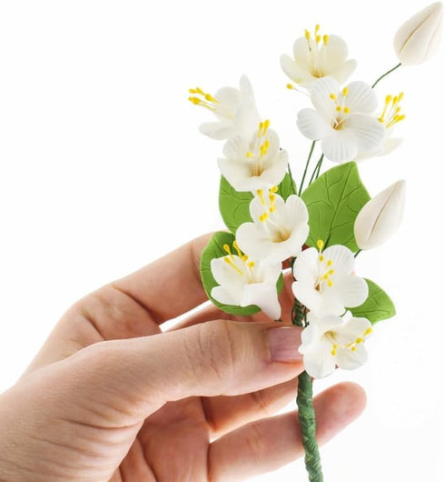Cherry Blossom Sugar Flower Spray Gumpaste Flowers for Cakes Handmade Cake Decorations