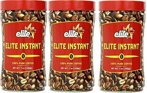 Elite Instant Coffee, 7oz (3 Pack) | Kosher for Passover, Rich &