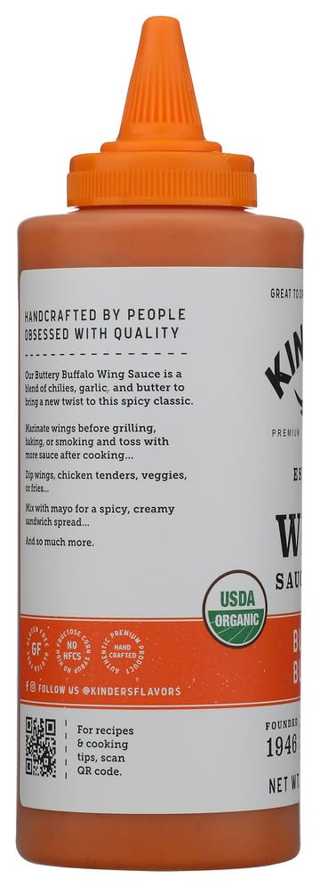 13.4 OZ KINDERS Organic Buttery Buffalo Wing Sauce