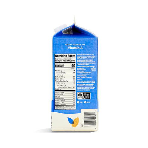 365 by Whole Foods Market 64 oz , Organic Almondmilk Unsweetened Vanilla, fl