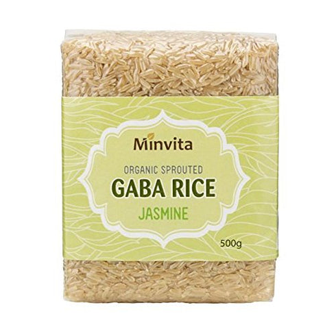 Minvita Organic Sprouted GABA Rice Jasmine - 500g (1.1lbs)