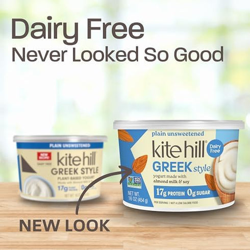 Kite Hill 16 OZ Plain Unsweetened Greek Syle Yogurt