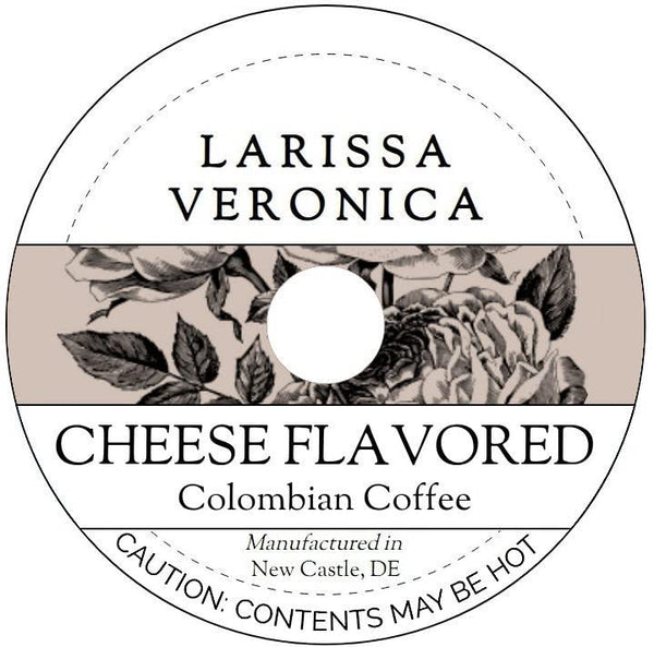Larissa Veronica Cheese Flavored Colombian Coffee (Single Serve K-Cup Pods) (Gourmet, Naturally Flavored, Whole