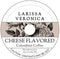Larissa Veronica Cheese Flavored Colombian Coffee (Single Serve K-Cup Pods) (Gourmet, Naturally Flavored, Whole