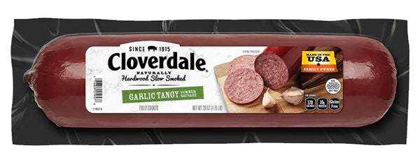 Cloverdale Tangy Summer Sausage 28 Ounce Gluten-Free, No Added MSG Summer Sausage,