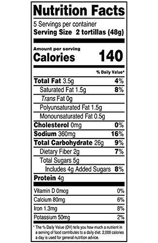 Tortillas 8.54 oz 10 Count 8 Pack Mission Street Tacos Sweet Hawaiian Flour