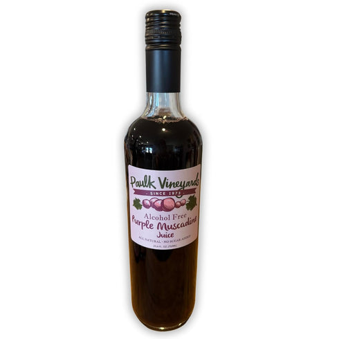 Paulk Vineyards Purple Muscadine Grape Juice 100% Pure, All Natural, No Sugar