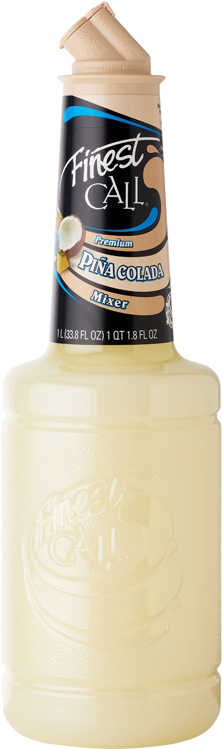 Finest Call Premium Pina Colada Drink Mix, 1 Liter Bottle (33.8 Fl