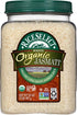 32-Ounce RiceSelect Jasmati Organic Rice, Long-Grain Organic Jasmine Rice, Premium Gluten-Free Rice, Non-GMO, Jar