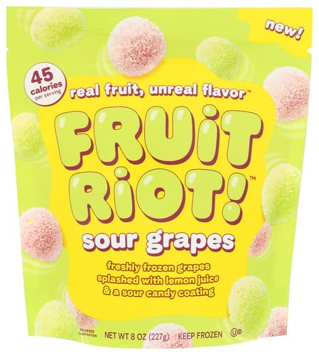 generic Frozen 8 OZ -3 Pack -Fruit Riot Candy Sour Grapes
