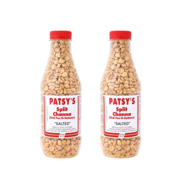 Patsy's Split Channa (Chick Peas or Garbanzo) Salted - 16oz (Pack of 2)