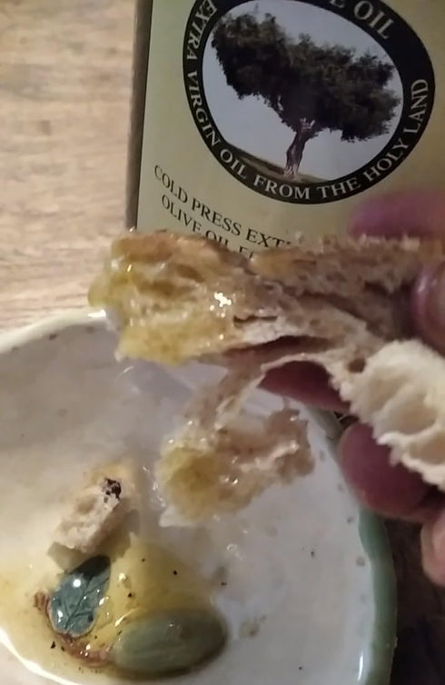 30.4 Oz HOLIVE Olive Oil from Israel | Extra Virgin | First Cold Press & Early Harvest | Polyphenol Rich | Premium Low