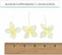 24 Count Global Sugar Art Hydrangea Blossom Sugar Cake Flowers, Pale Blue with Yellow, Wired, by Chef Alan Tetreault