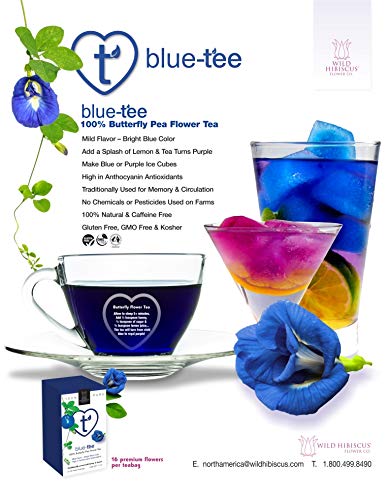 Wild Hibiscus Blue-Tee - 100% Pure Butterfly Pea Flower Tea