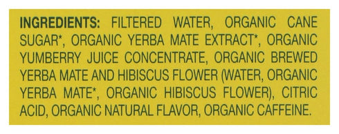 Yerba Madre 4pk, 11.5 Organic Revel Berry Yerba Mate FZ