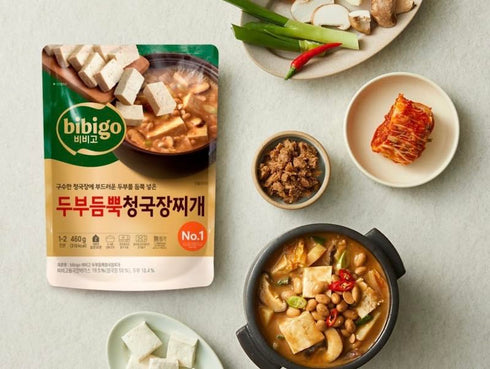 Generic 16.2oz (460g) Pack 2 Korean Tofu and Fermented Soybean Paste Stew Soup of - Authentic Flavor, Quick & Easy