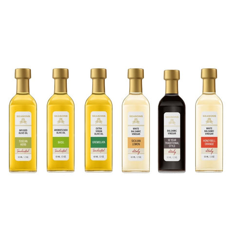 Seasons EVOO Italian Herb Collection Mediterranean-Inspired Extra Virgin Olive Oils & Balsamic