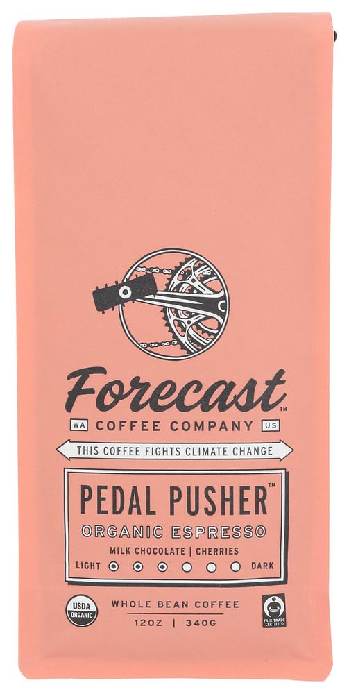 Forecast Coffee Company Organic Pedal Pusher Whole Bean Coffee, 12 OZ
