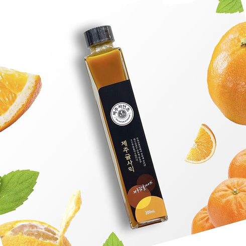 Generic 200ml 6.76oz Jeju island Premium Madarin Balsamic Concentrated Vinegar by Fermented in Traditional Method HACCP