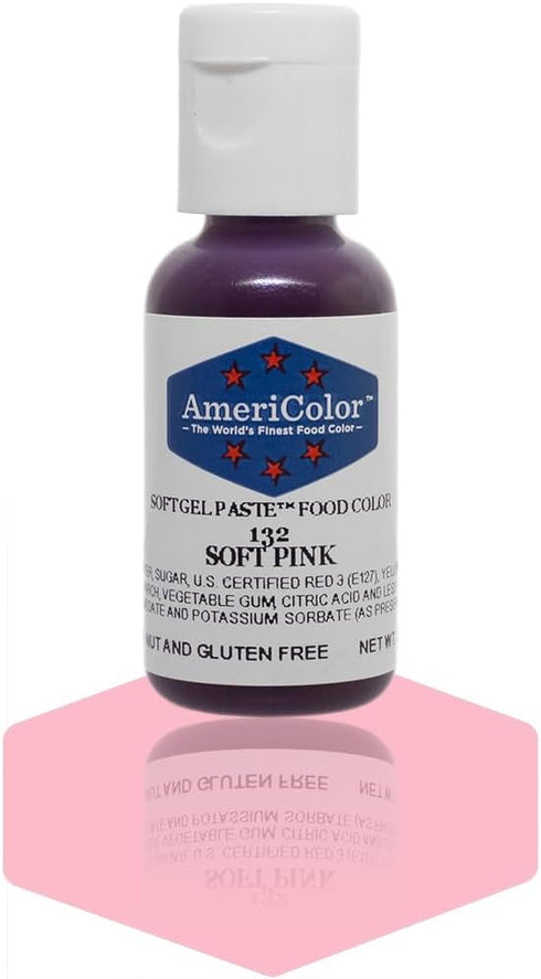 Americolor Soft Gel Paste Food Color, Soft Pink, 3/4-Ounce