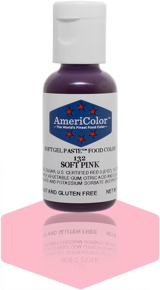Americolor Soft Gel Paste Food Color, Soft Pink, 3/4-Ounce